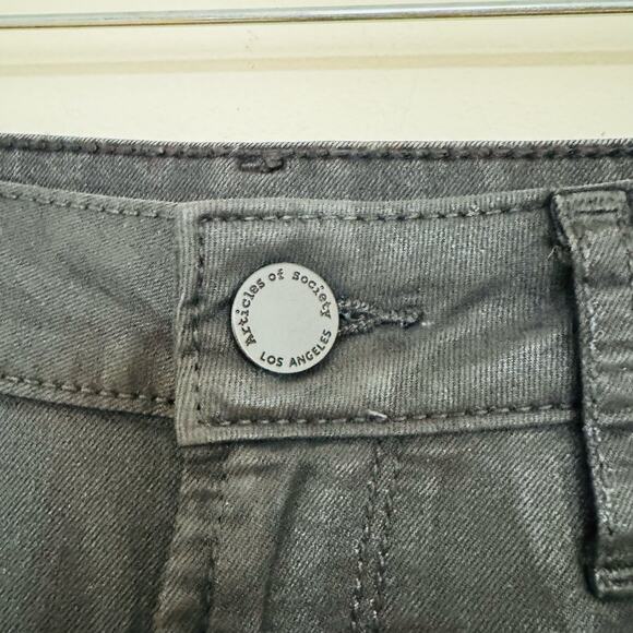 Articles of Society Womens Sarah Release Hem Skinny Fit Black Jeans Size 26 - Picture 5 of 13